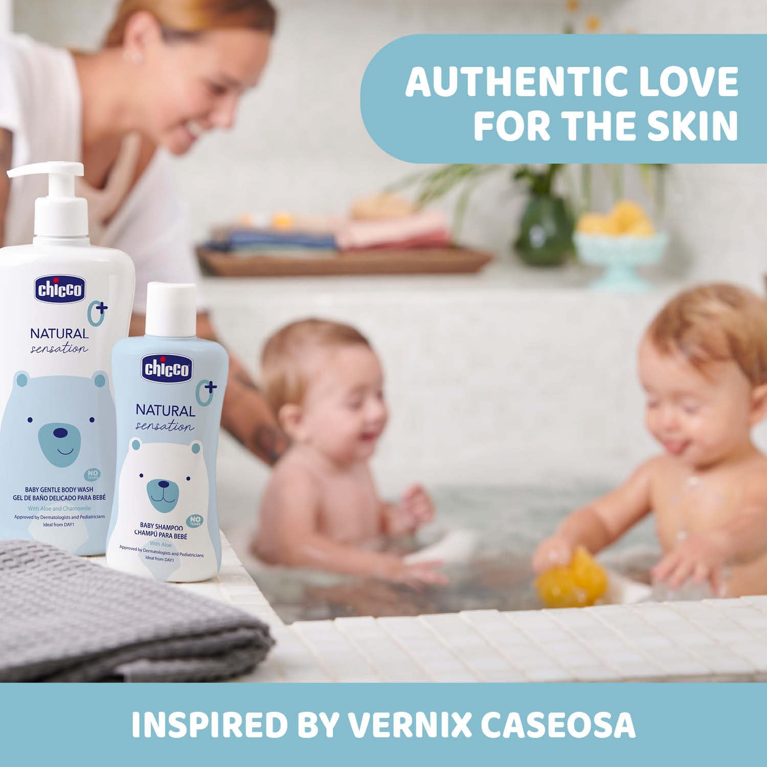 Chicco Szampon Natural Sensation 500 ml, Kosmetyki dla niemowląt i noworodków 0+ miesięcy, Naturalne składniki, Czyste Włosy i Włosy dziecka, Zrównoważony pojemnik, 500 ml