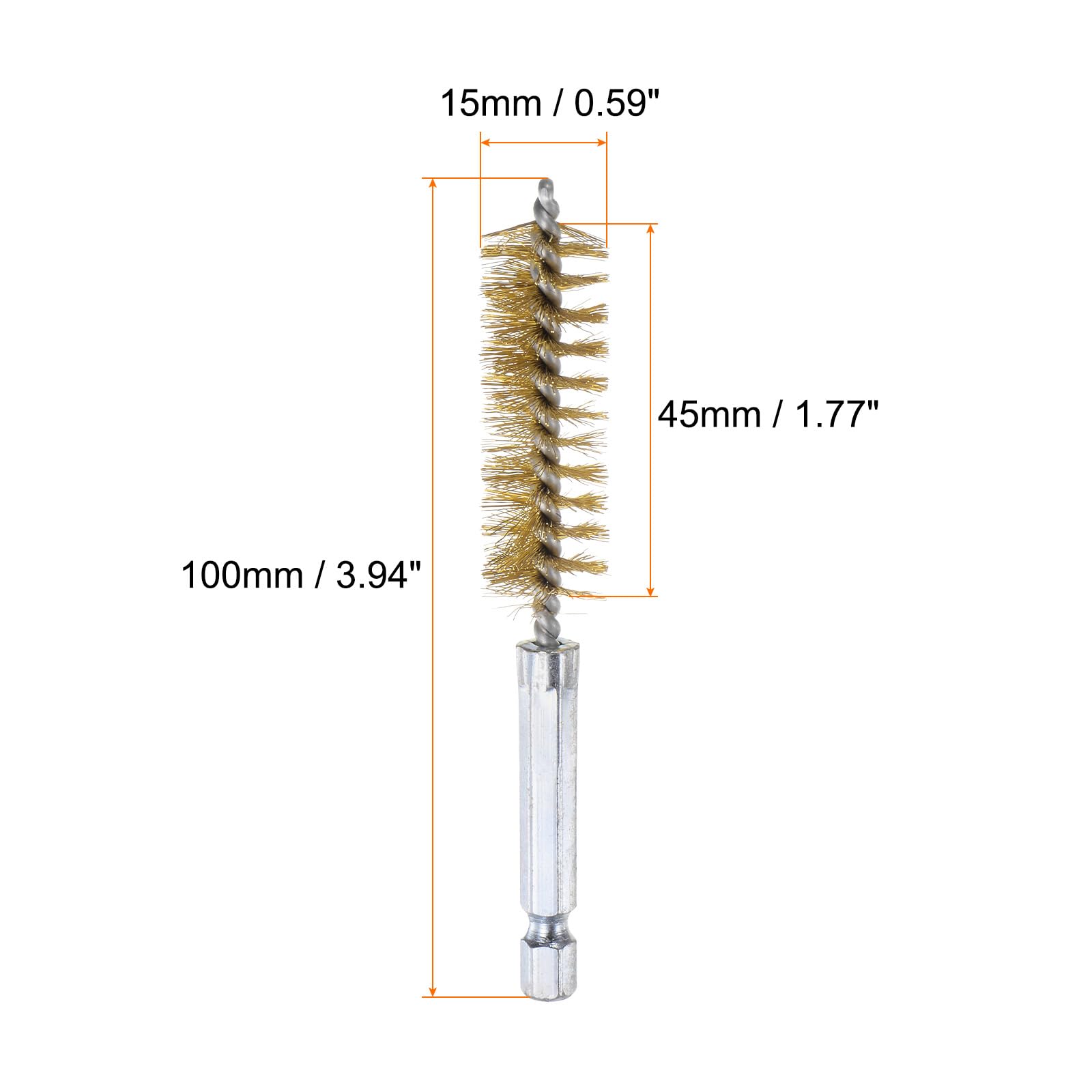 Jeu De 6 Brosses De Nettoyage Pour Perceuse - Tige Hexagonale 1/4 - Acier Inox