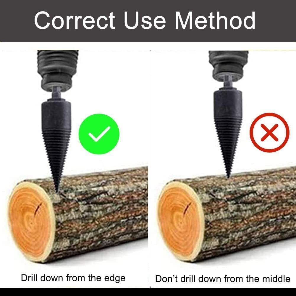 Vite Spaccalegna 50mm Per Trapano - Con 2 Attacchi Per Spaccare Legna In Modo Rapido - Foto 6