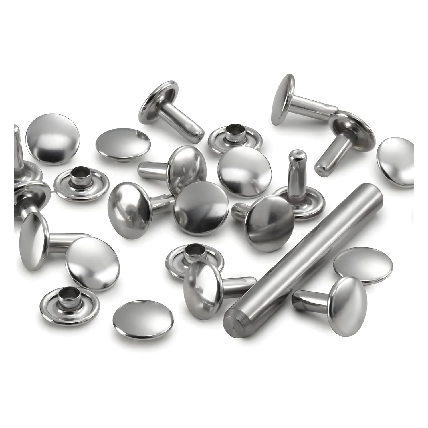 20 Coppie Rivetti Per Corsoio Zanzariera - Ricambio In Metallio, Spessore 3 Mm - Foto 9