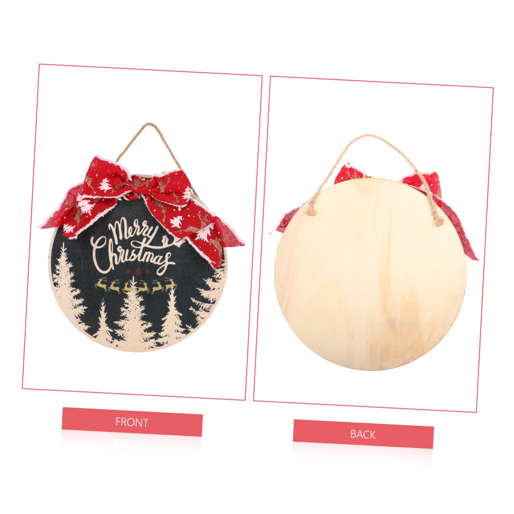 TOPBATHY 6 Pezzi Addobbi Natalizi Appendiabiti Rustico D'attaccatura Dell'albero Di Natale Impiccagioni Di Festival Ornamenti Natalizi Decorazione Della Finestra Arredamento Di Legno