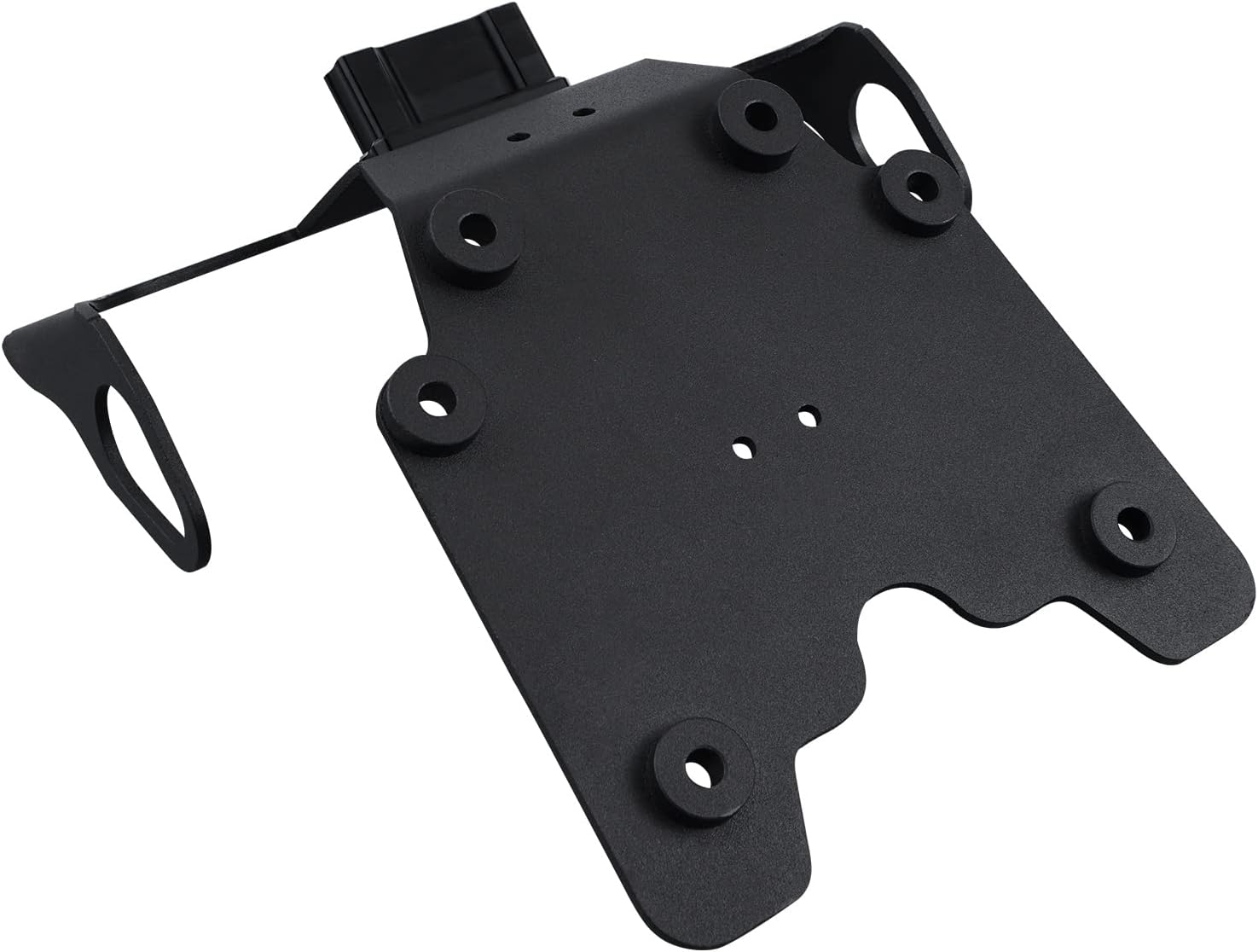 NICECNC Motorcycle License Plate Holder Tag Bracket Compatible with Yamaha Tenere 700 2019 2020 2021 2022 2023 2024, High Strength Steel, Tenere 700 License Plate Frame, Black