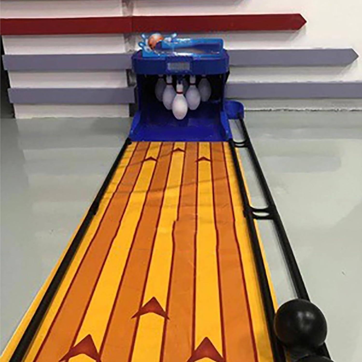 Indoor Bowling Ball Sports Game Console with LED Scoreboard - Electronic Bowling Alley Game with Automatic Reset, Lighting & Simulation Sound - Fun for Children and Adults,2M