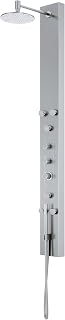 VIGO Dilana 67" 6-Jet Stainless Steel Shower Panel with Rainfall Head, Handheld Wand & Thermostatic Controls - VG08001