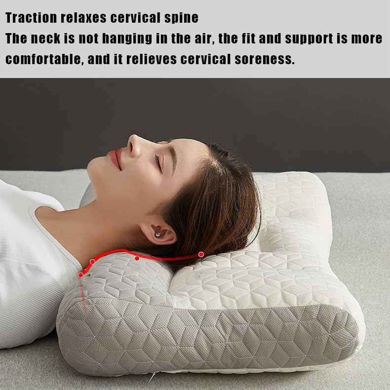 Miniatura 6 de CATESILK Theproease - Almohada ortopédica para dormir profundo, almohada Poshzon, almohada cómoda de apoyo cervical para mejorar el sueño, almohada