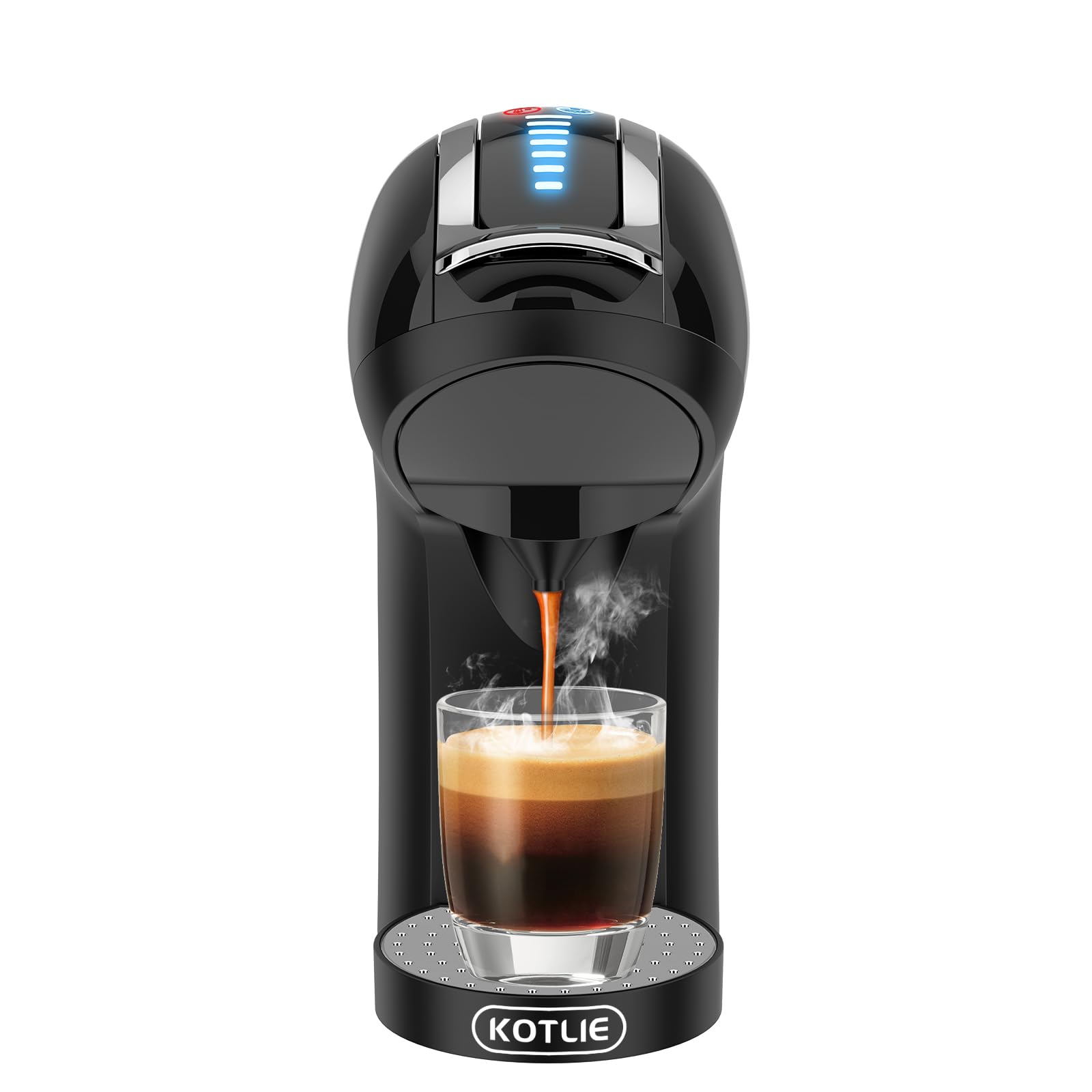 Cafetière Multi-compatible 44mm Machine à Café KOTLIE 4 En 1 - Capsules NES/ DG/café Moulu/ESE - 19 Bars 1450W - 800ml KOTLIE AC-513K - 7
