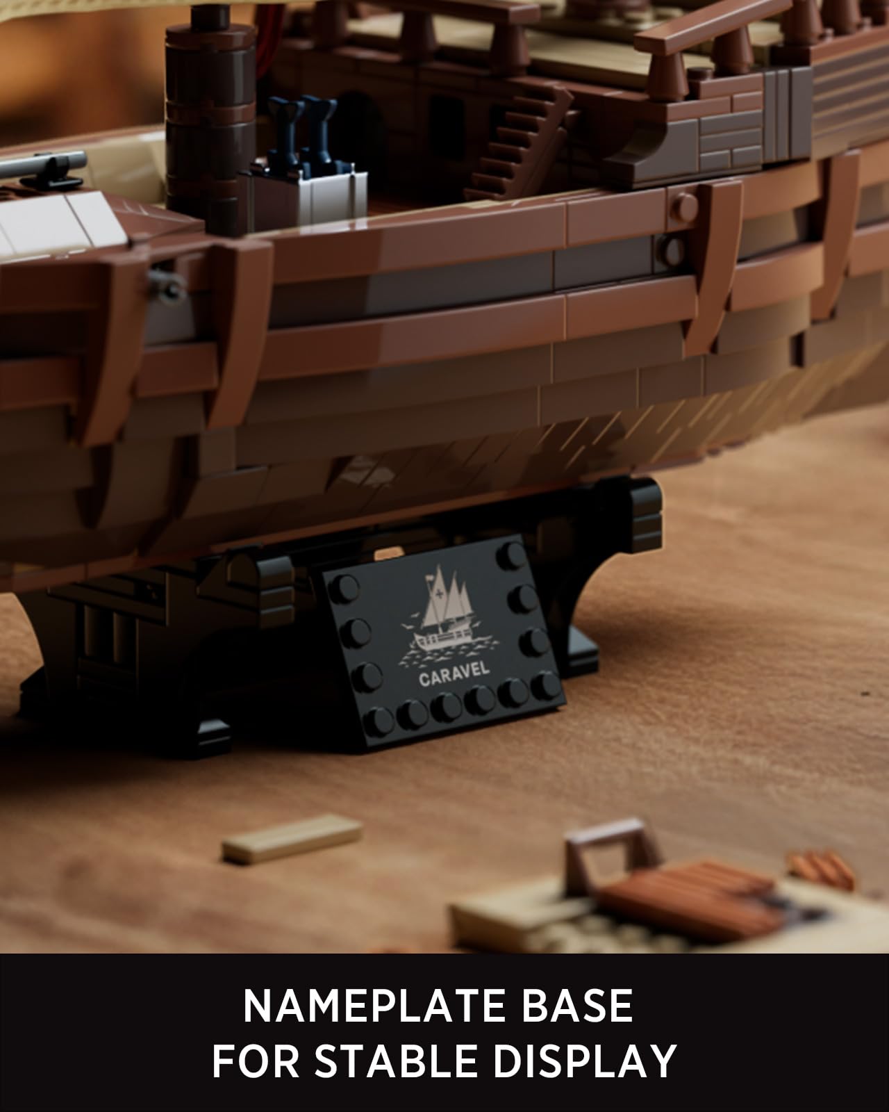 Nifeliz Kit de Construcción de Barco Velero Nina para Adultos, Modelo de Decoración para Hogar u Oficina, Regalo para Aficionados a los Barcos (1.402 Piezas, NF10352)