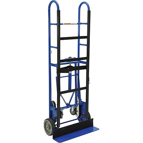 Vestil APPL-1200-60 Steel Ratchet Appliance Cart 17 In. x 24 In. x 60 In. 1200 Lb. Capacity Blue