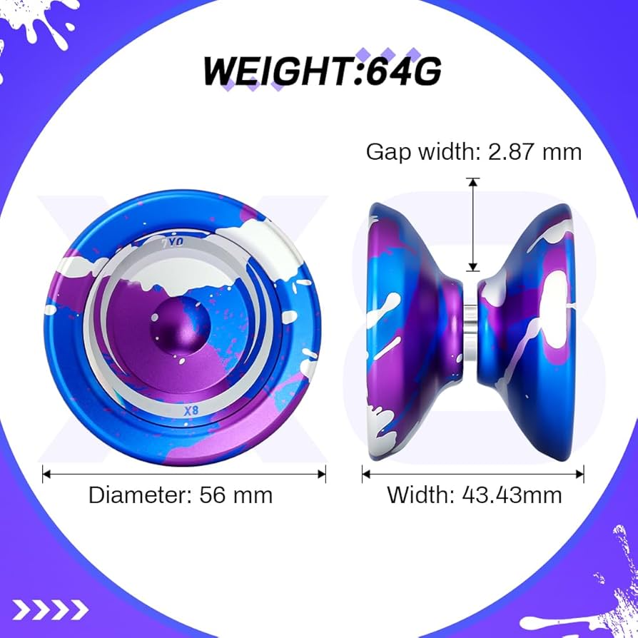 Amazon.com: 7YO Metal Yoyo Professional for Kids 8-12, X8