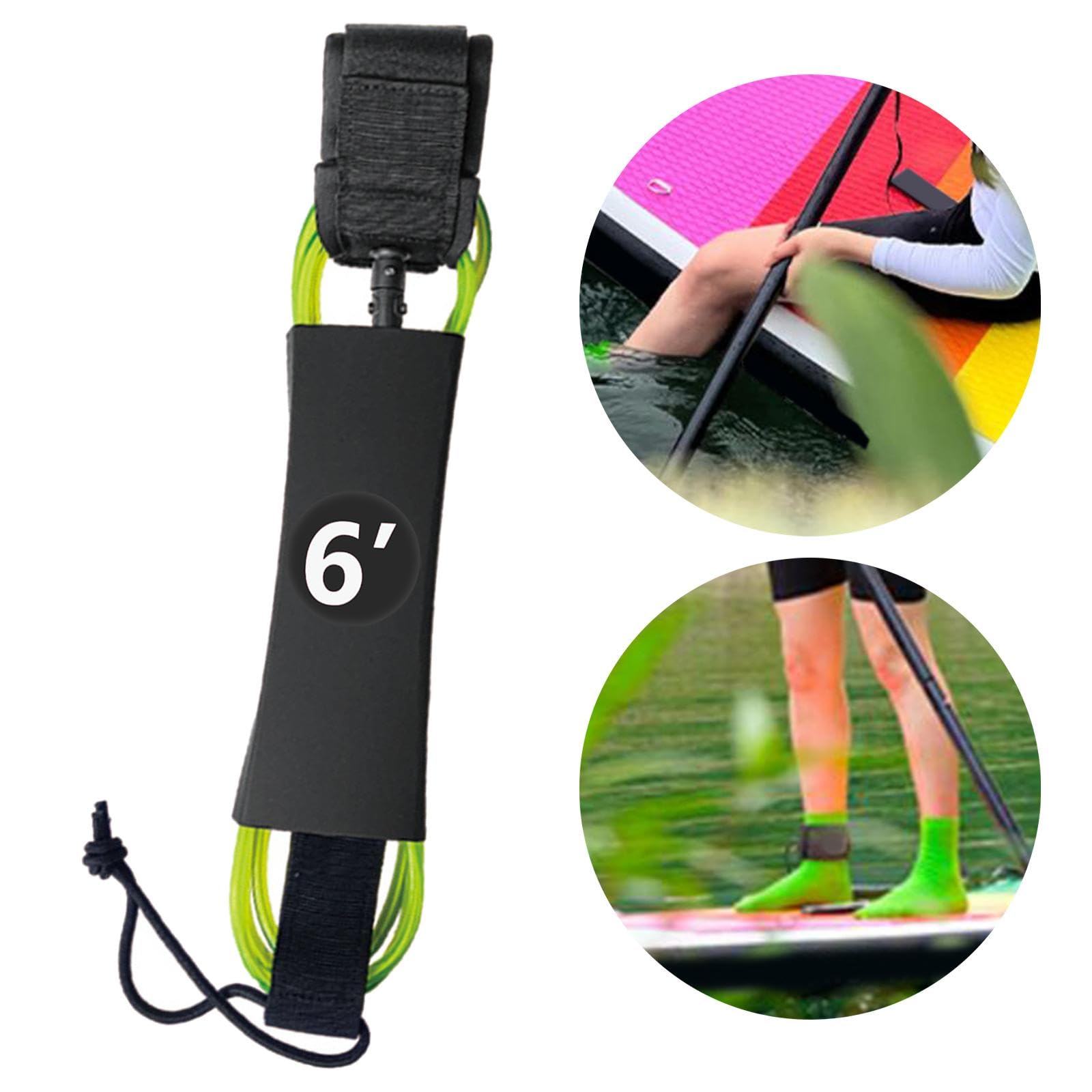 Smycz do deski surfingowej smycz deska surfingowa akcesoria TPU Outdoor SUP pasek 1,8 m czerwony
