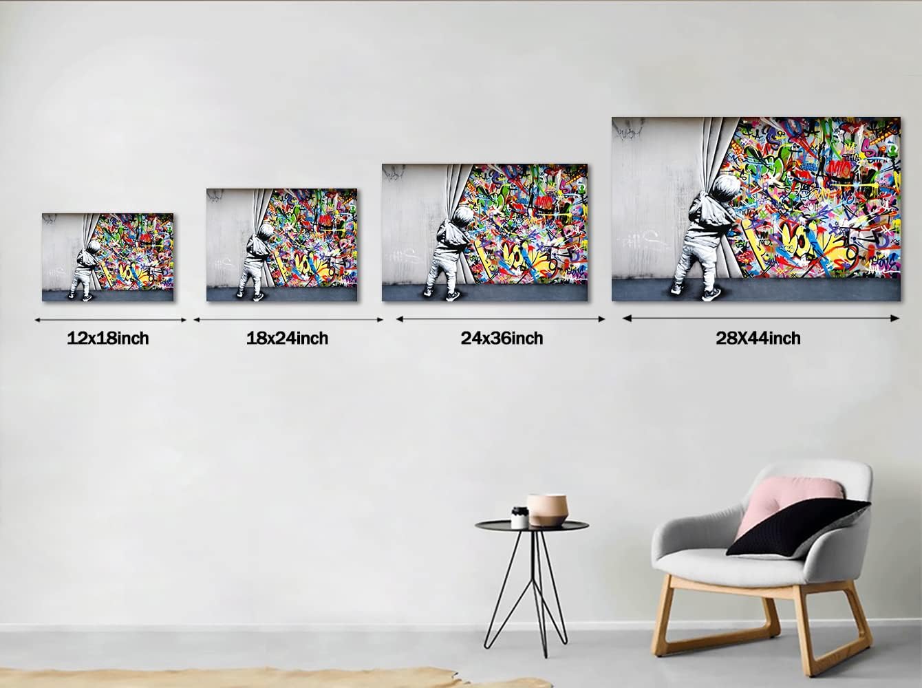 Flаѕh Dеаlѕ - 60% оƒƒ Yatsen Bridge Behind The Curtain Canvas Prints Banksy Graffiti Wall Art Paintings Pop Art Colorful Posters Stretched Pictures for Living Room Modern Home Decor Framed Ready to Hang(44''W x 28''H) Gеt Sресіаl Prісе Yatsen Bridge Behind The Curtain Canvas Prints Banksy Graffiti Wall Art Paintings Pop Art Colorful Posters Stretched Pictures for Living Room Modern Home Decor Framed Ready to Hang(44''W x 28''H)