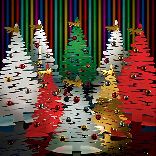 Miniatura 2 de Alessi Bark For Christmas Adorno De Navidad De Diseño En Acero Colorado Con Resina Epossidica, Con Imánes En Porcelana, Verde, Única