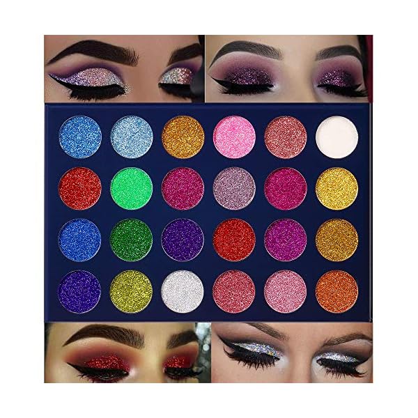 Aolailiya-24-Color-Pressed-Glitter-Eyeshadow-Palette-Mineral-Ultra-Shimmer-Makeup-Palette-Eye-Shadow-Powder-Long-Lasting-Waterproof Aolailiya 24 Color Pressed Glitter Eyeshadow Palette - Mineral Ultra Shimmer Makeup Palette Eye Shadow Powder Long Lasting Waterproof
