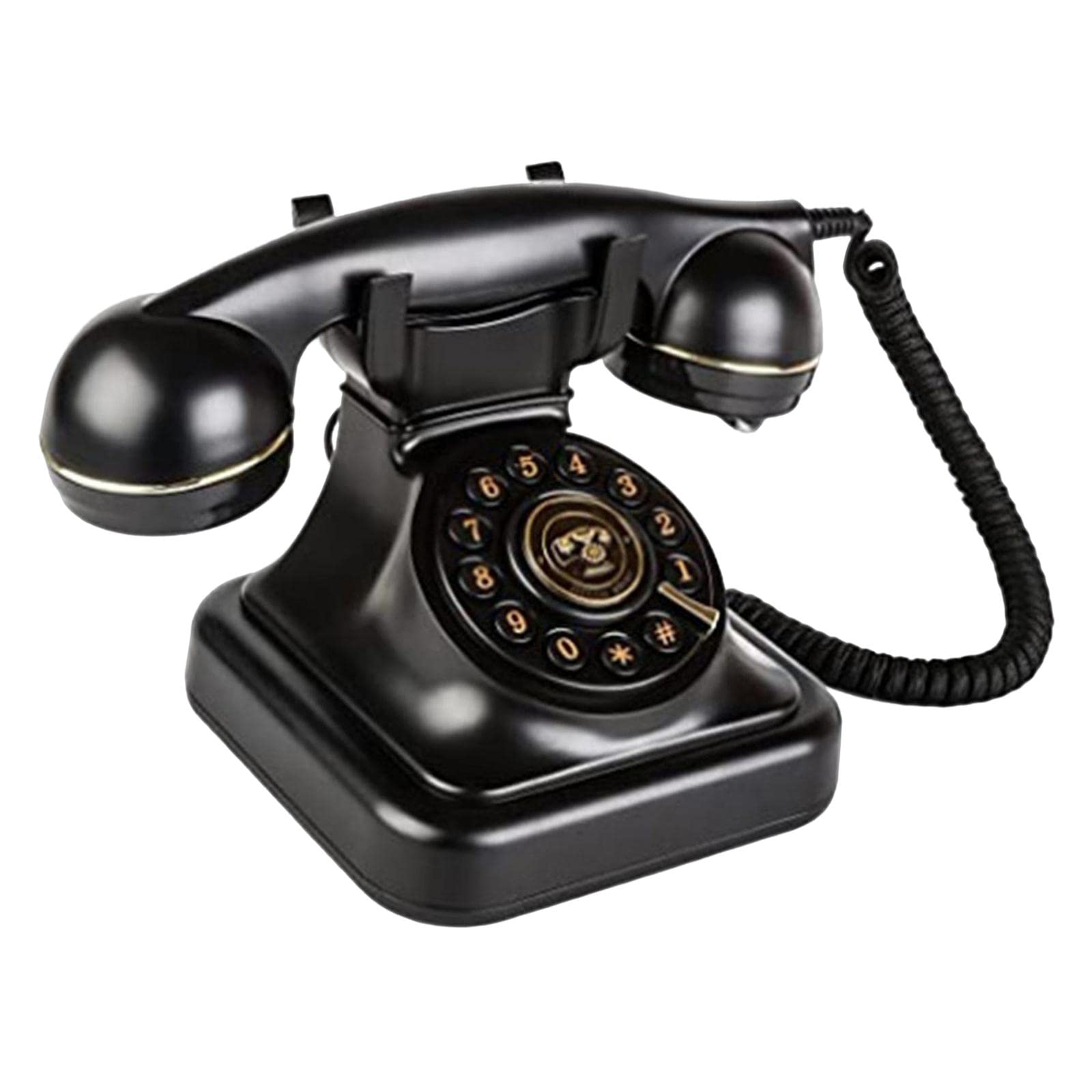 Corded Retro Telephone Old Fashioned Landline Phones Wire Landline for Ornament-image-43