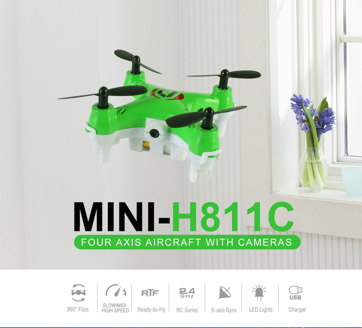 Mini Drone Mirage With Camera For Photo And Video Recording