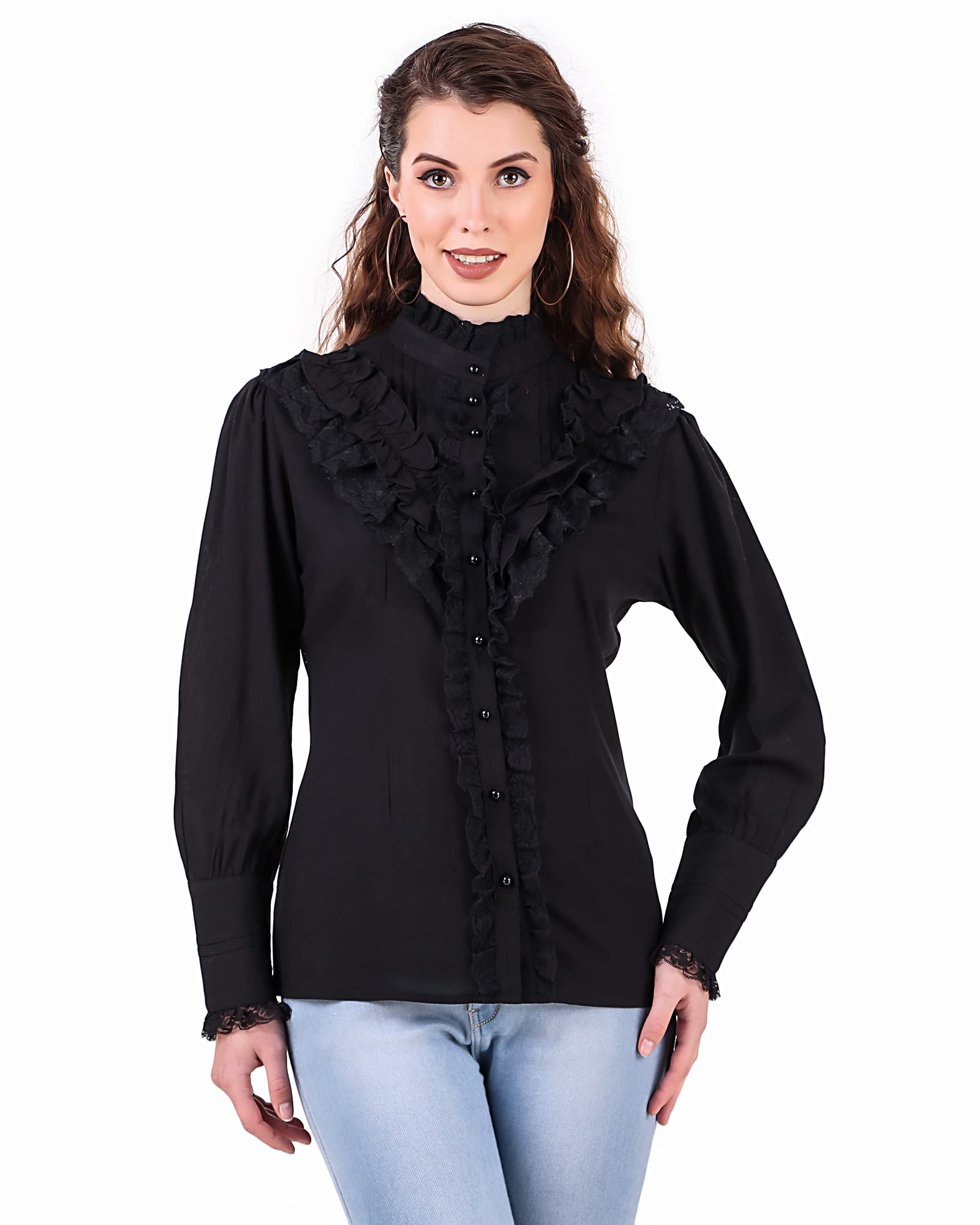 ThePirateDressingWomen's Steampunk Victorian Renaissance Shirt Blouse