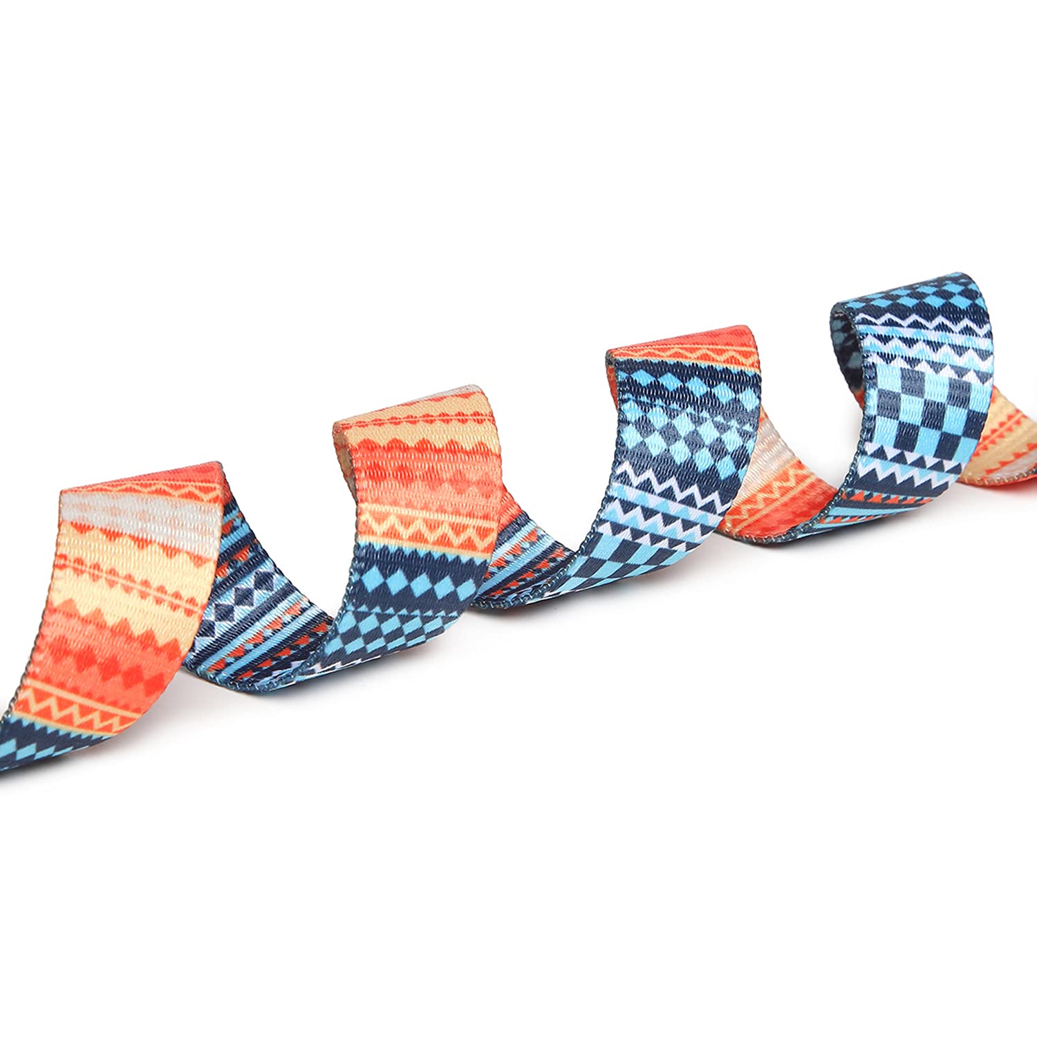 Adjustable Dog Collar with Patterns, Ultra Comfy Soft Nylon Breathable Pet Collar for Small Medium Large Dogs (L, Floral Orange) — view 140