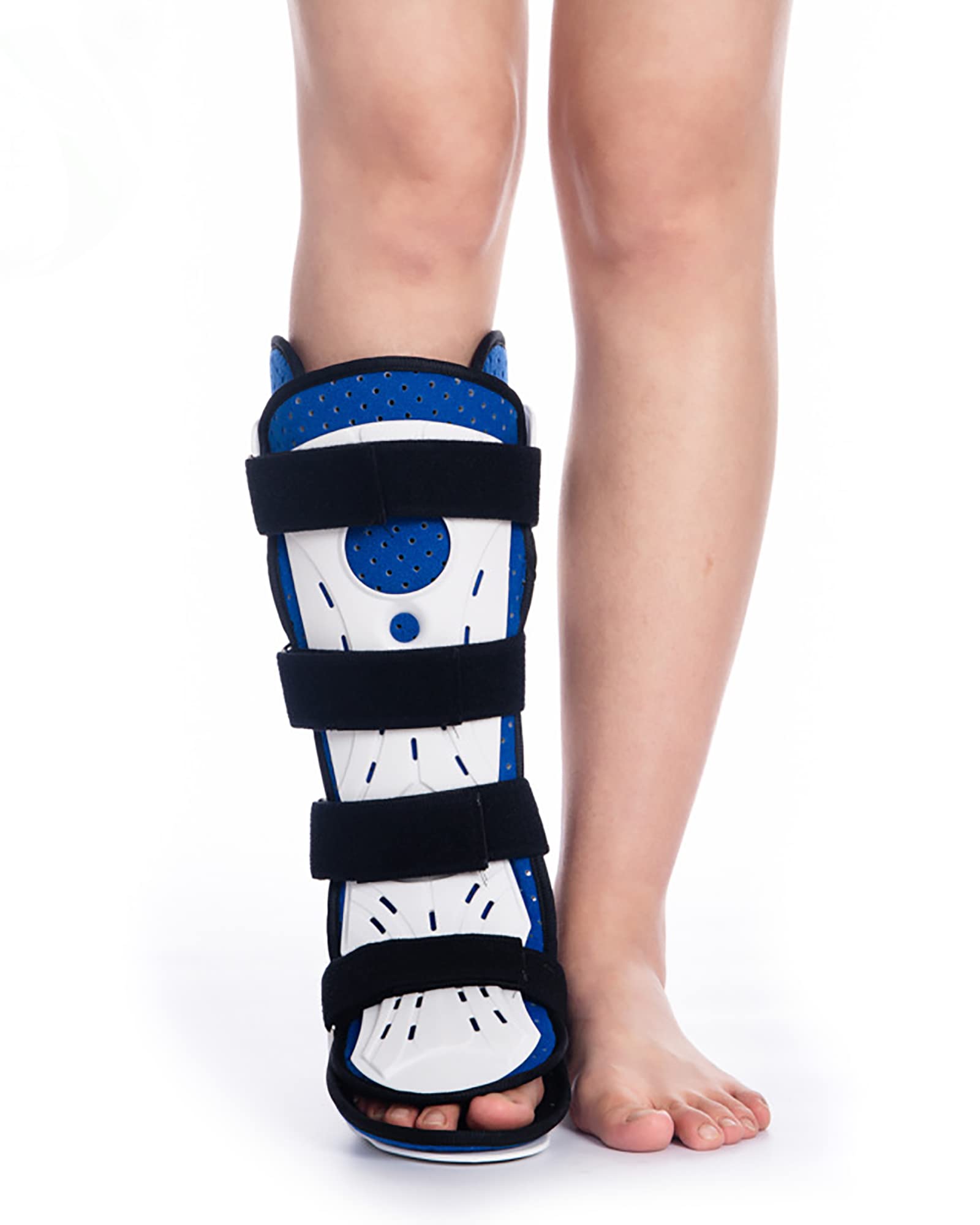 Aldult Ortesis de Caída del Pie, Ajustable, Transpirable, Fascitis Plantar, Soporte, Férula, Tobillo, Zapatos para Caminar para Alivio del Dolor,Right,S