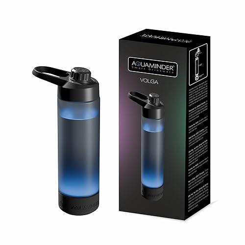 Aquaminder Smart Water Bottle Glows & Beeps to Remind You to Drink More 770 ml
