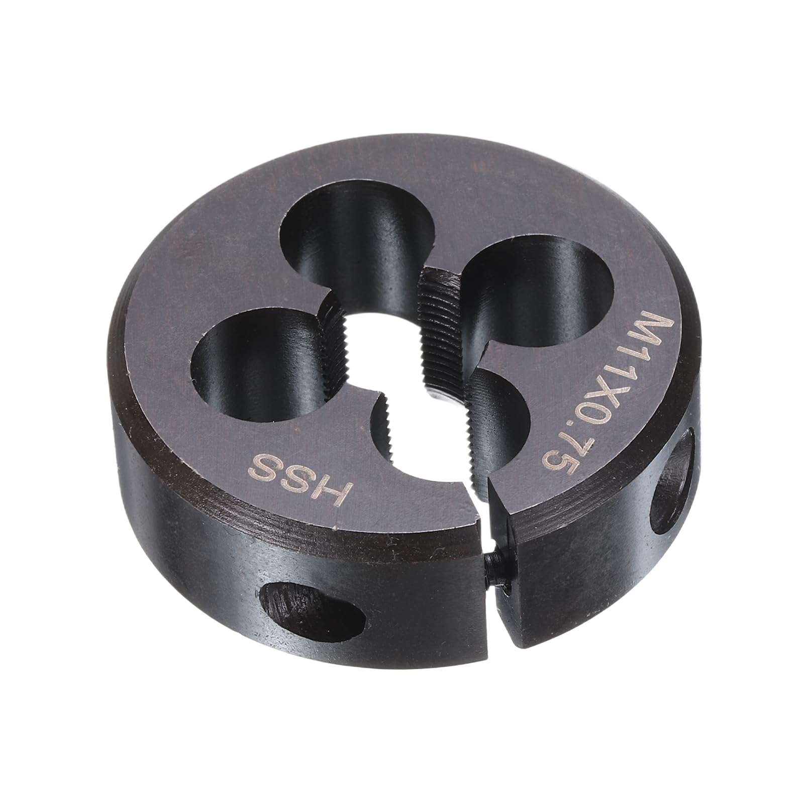 sourcing map Round Threading Die M11 x 0.75 Metric Thread 38mm OD Adjustable Right Hand High-Speed Steel (HSS) Round Die Screw Thread Cutting Die for Thread Repair