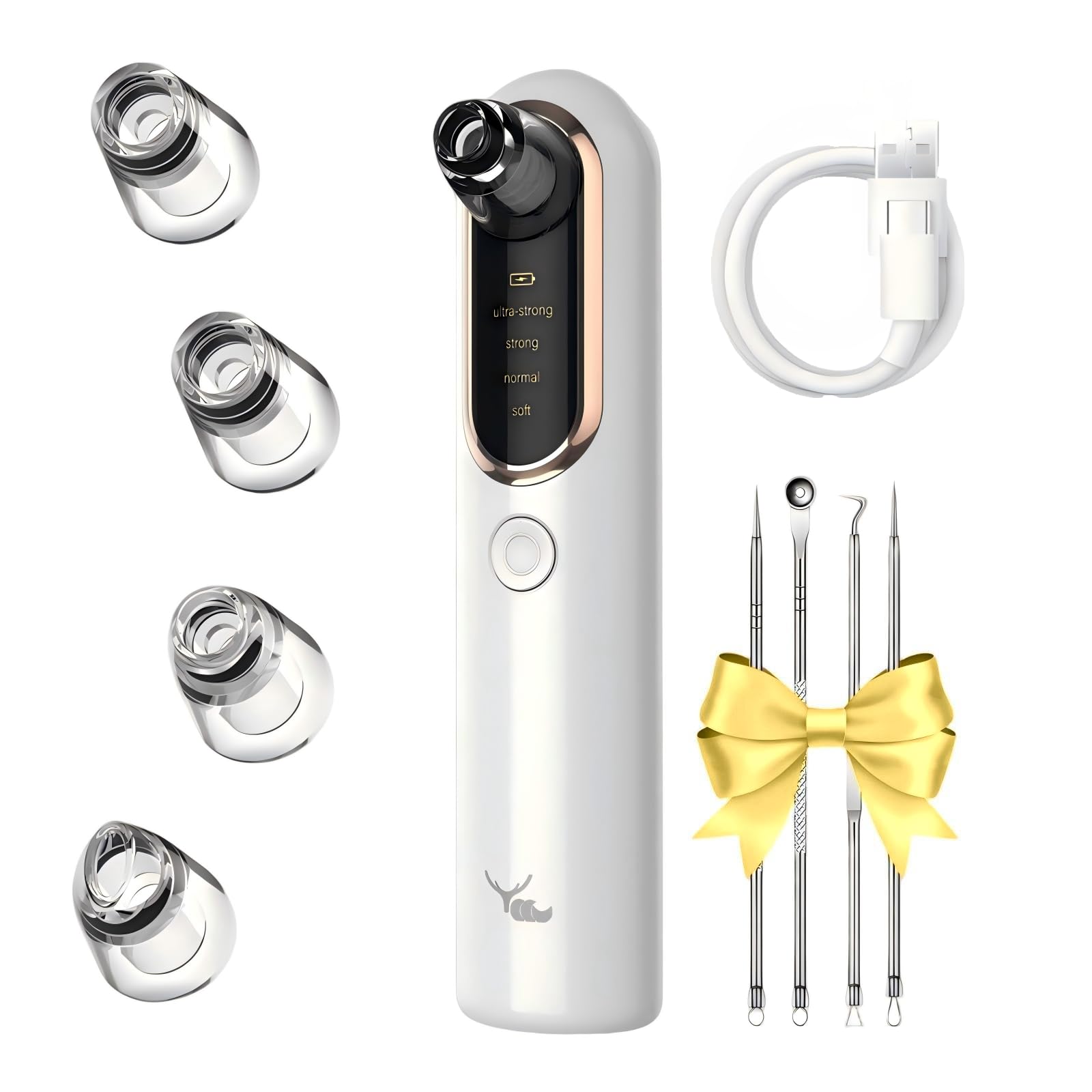 Yccu Blackhead Remover Vacuum Blackhead Vacuum Remover Pore Extractor Blackhead Remover Tool Black Head Remover for Face Blackhead