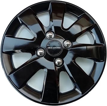 14 Jant Her Araca Uygun Jant Kapa  Esnek K r lmaz Siyah Piano Black Jant Kapak A166 4 Adet BMW