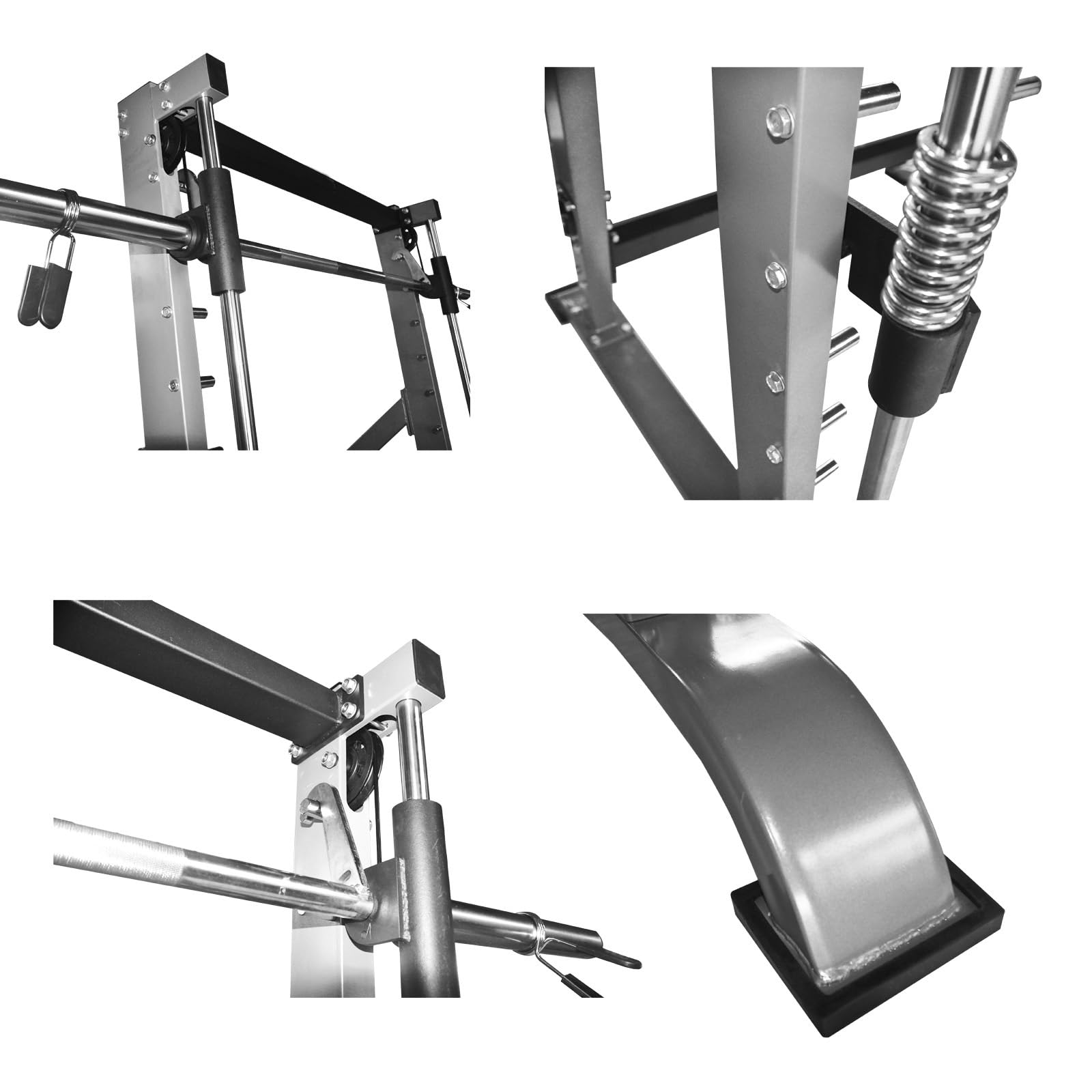 Hansson Sports® Massive 110 Kg schwere Smith Machine Multipresse Rack mit Gegengewichten und Olympia Langhantelstange, Massive Kraftstation geprüfte und zertifizierte Profi Qualität