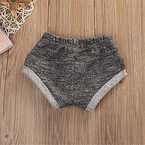 Jeleuon Kids Baby Boys Girls Summer Training Harem Pants Shorts Drawstring Bloomers 18-24 Months Grey #TOP3