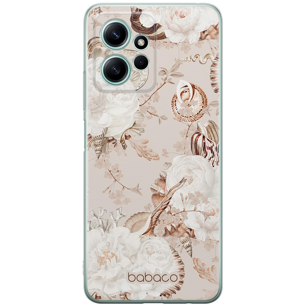 Babaco ERT GROUP mobile phone case for Xiaomi REDMI NOTE 12 4G original and officially Licensed pattern Flowers 045 optimally adapted to the shape of the mobile phone, case made of TPU