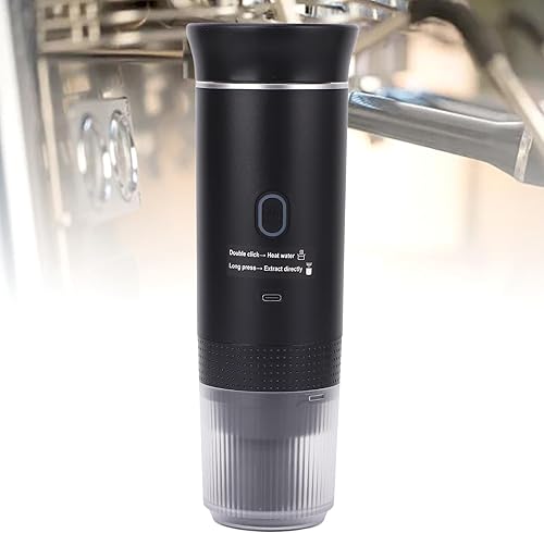 Miniatura 6 de ZJchao Cafetera portátil, 15 bares, inalámbrica, calefacción, cafetera, cafetera, portátil, cafetera de viaje, con capacidad de tanque de