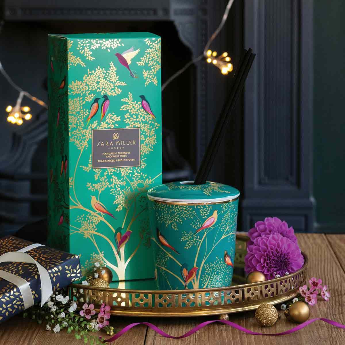 Sara Miller London Green Sara Miller Chelsea Collection Reed Diffuser - Manadrin, Tuberose & Wild Musk