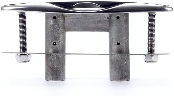 Amarine Made Pair of Boat Marine Stainless Steel 316 Pull up Cleat Flush Mount Cleat Lift