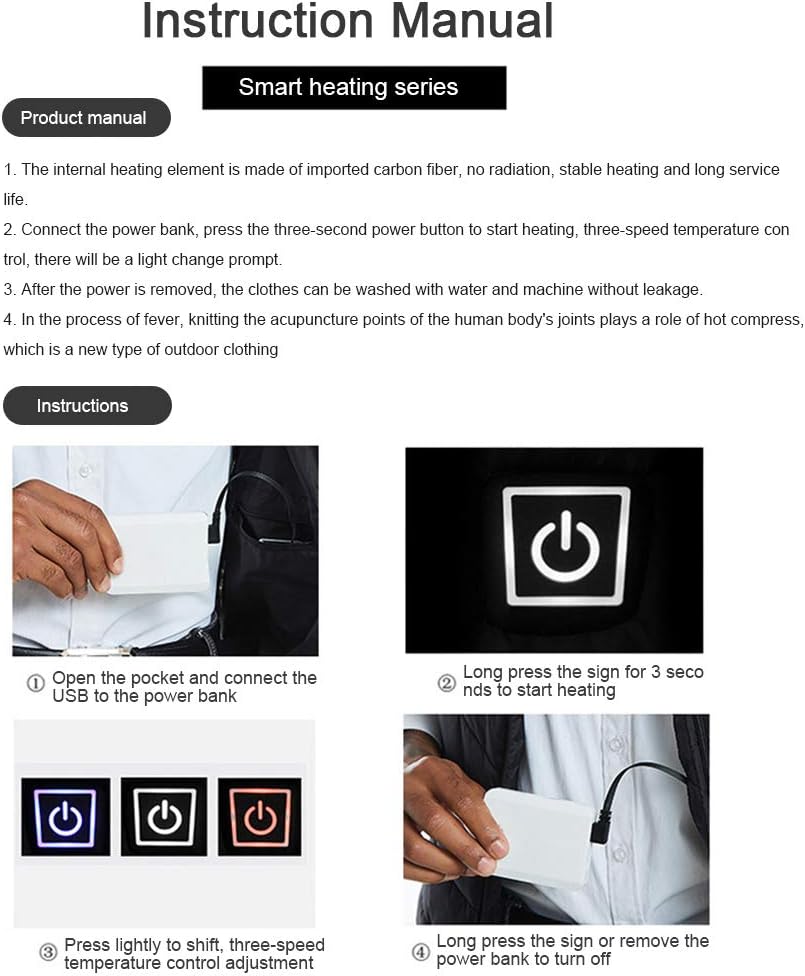 Heated Vest for Men Women Rechargeable Electric USB Warm Heating Fishing Vests for Hunting Camping