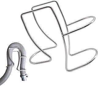Washing Machine Drain Hose Holder, Stainless Steel Laundry Tub Hose Guide Clip, Adjustable Drain Hose Holder Clamp Hook Universal Utility Sink Hose Clamp Fits All Drain Hose