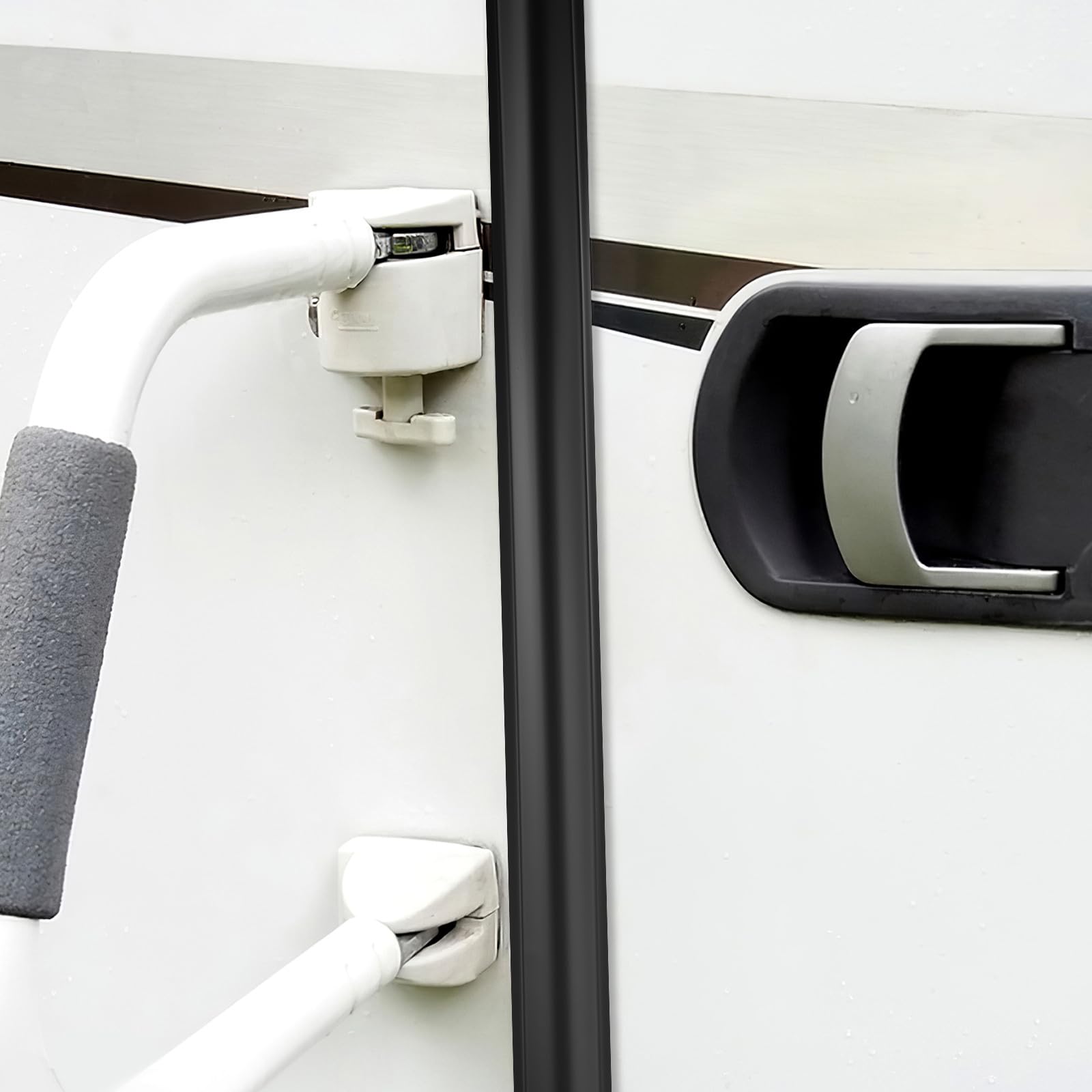 Guarnizione Copriviti in PVC Nero per Camper Striscia Modanatura Esterna Resistente alle Intemperie Facile da Tagliare Rotolo da 50 Piedi per Rivestimento Trailer E Finiture Camper
