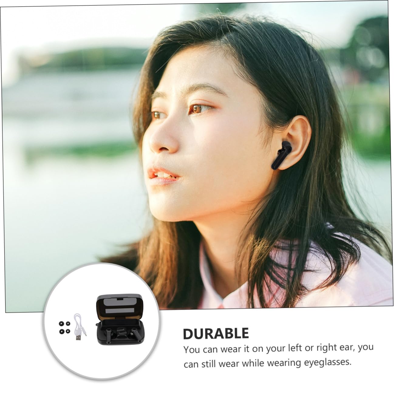 Auricolari Sportivi Wireless Stereo Tappi per Orecchie Impermeabili Cuffie Singole o Doppie Basso Ritardo Chip Aggiornato