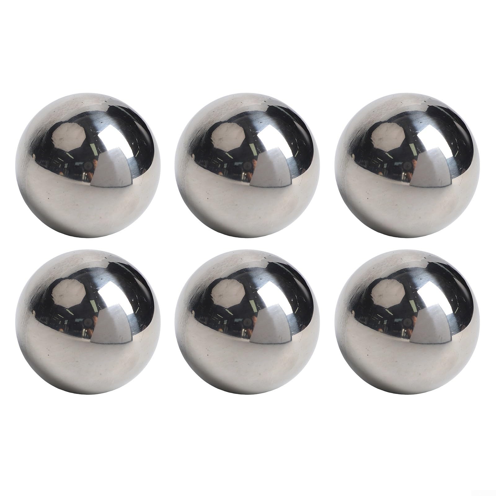 Floating Reflective Balls for Water Gardens Stainless Steel 201 Construction Fountain Pond and Glass Container For Decor Options (51MM)