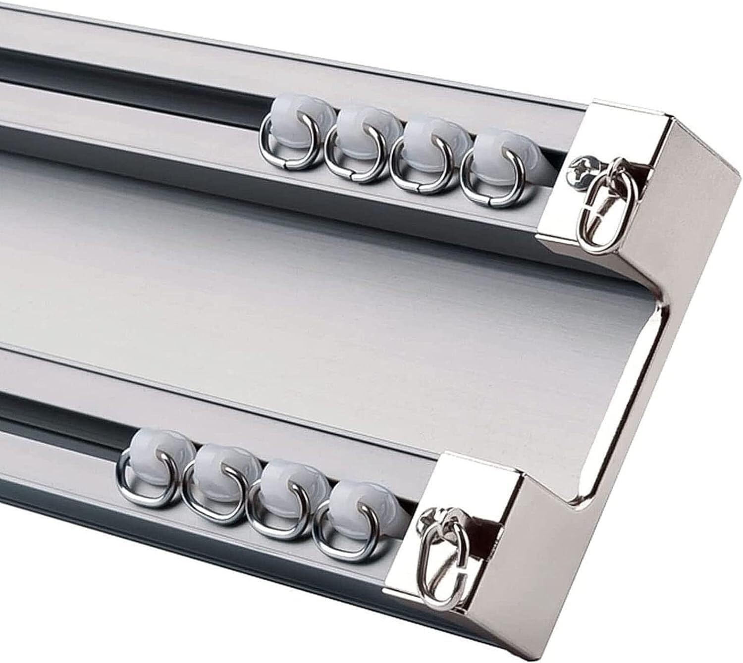 Heavy Duty Double Track 3.0M Ceiling Mounted Silent Track, Suitable For Room Dividers