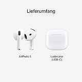 Apple AirPods 4 Écouteurs sans Fil, Casques et écouteurs Bluetooth, Audio Spatial personnalisé, résistance à la Transpiration et l’Eau, boîtier de Charge USB-C, Puce H2, Jusqu’à 24 Heures d’autonomie - 6
