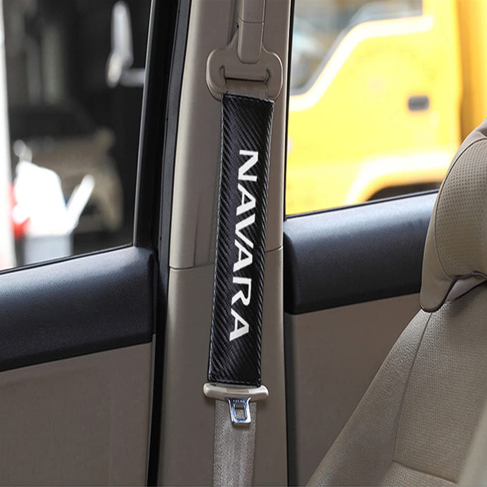 Pour Nissan Navara NP300 2016-2021 Fibre De Carbone Voiture Volant Panneau Bouton Couverture - 10