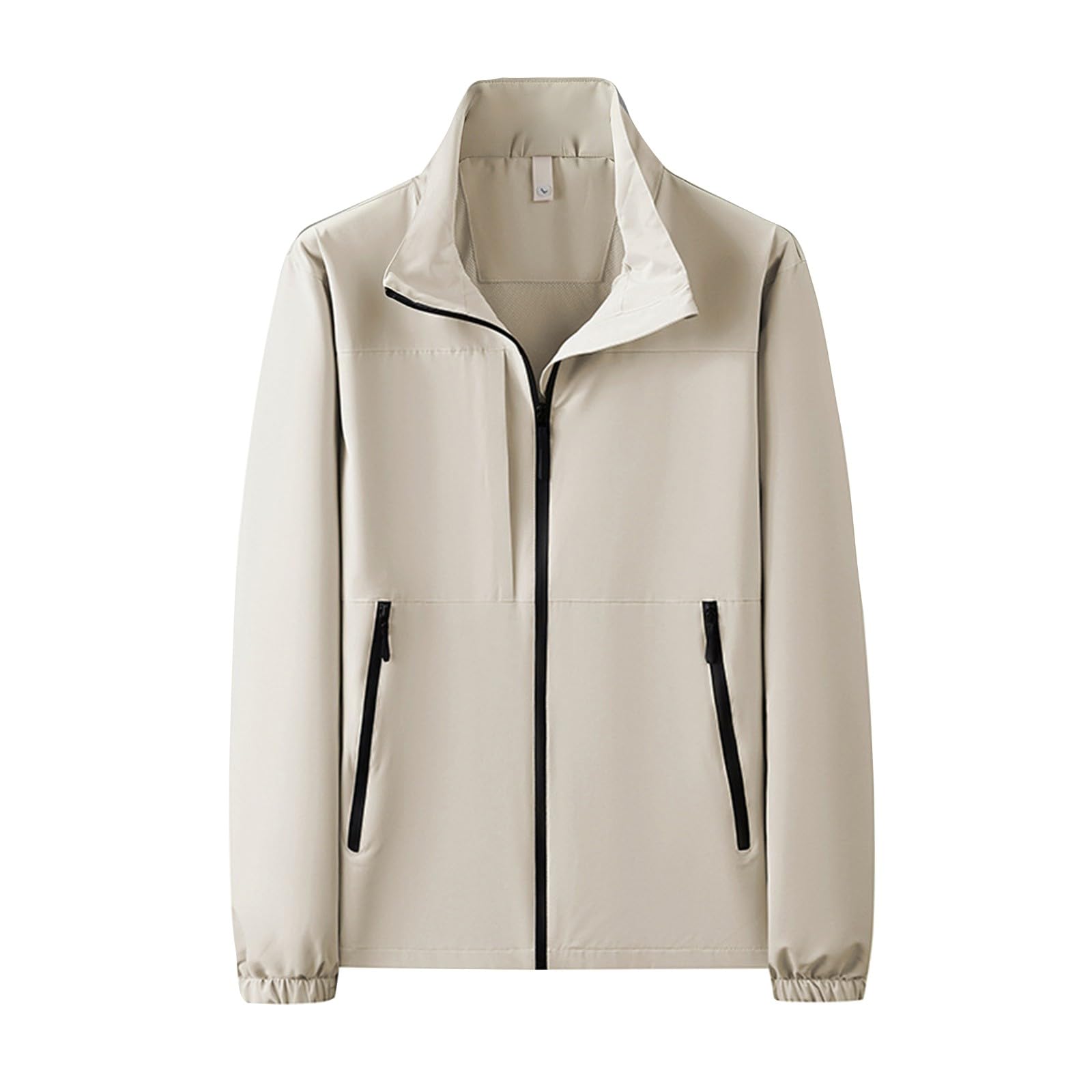 Generisch Chaqueta cortavientos ligera y transpirable, resistente al viento para correr al aire libre (50+) con clip para chaqueta para mujer