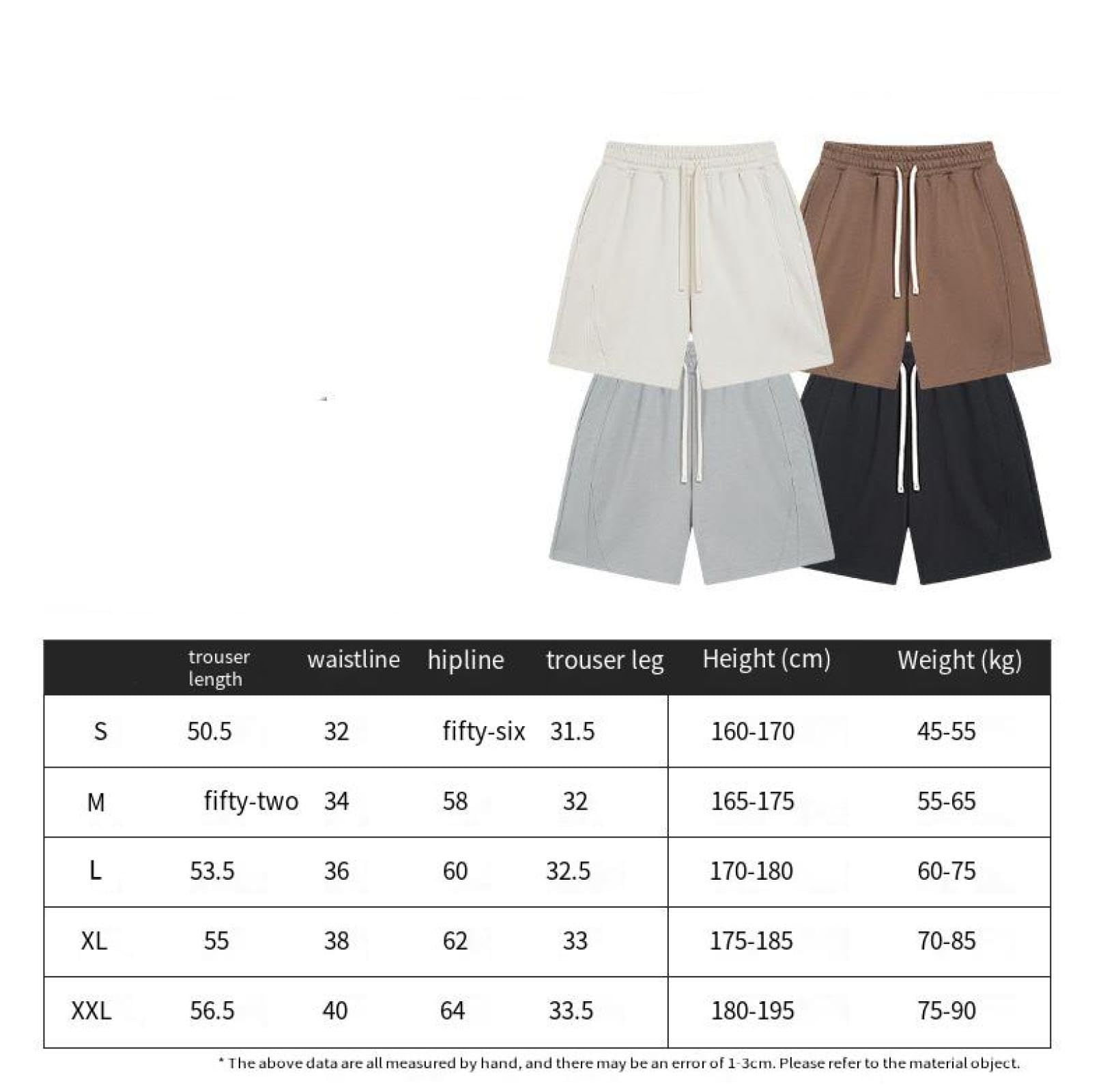 Pantaloncini Short Uomo Pantaloncini da Uomo alla Moda Pantaloni A Pentagramma da Uomo Pantaloni da Uomo Streety Loose