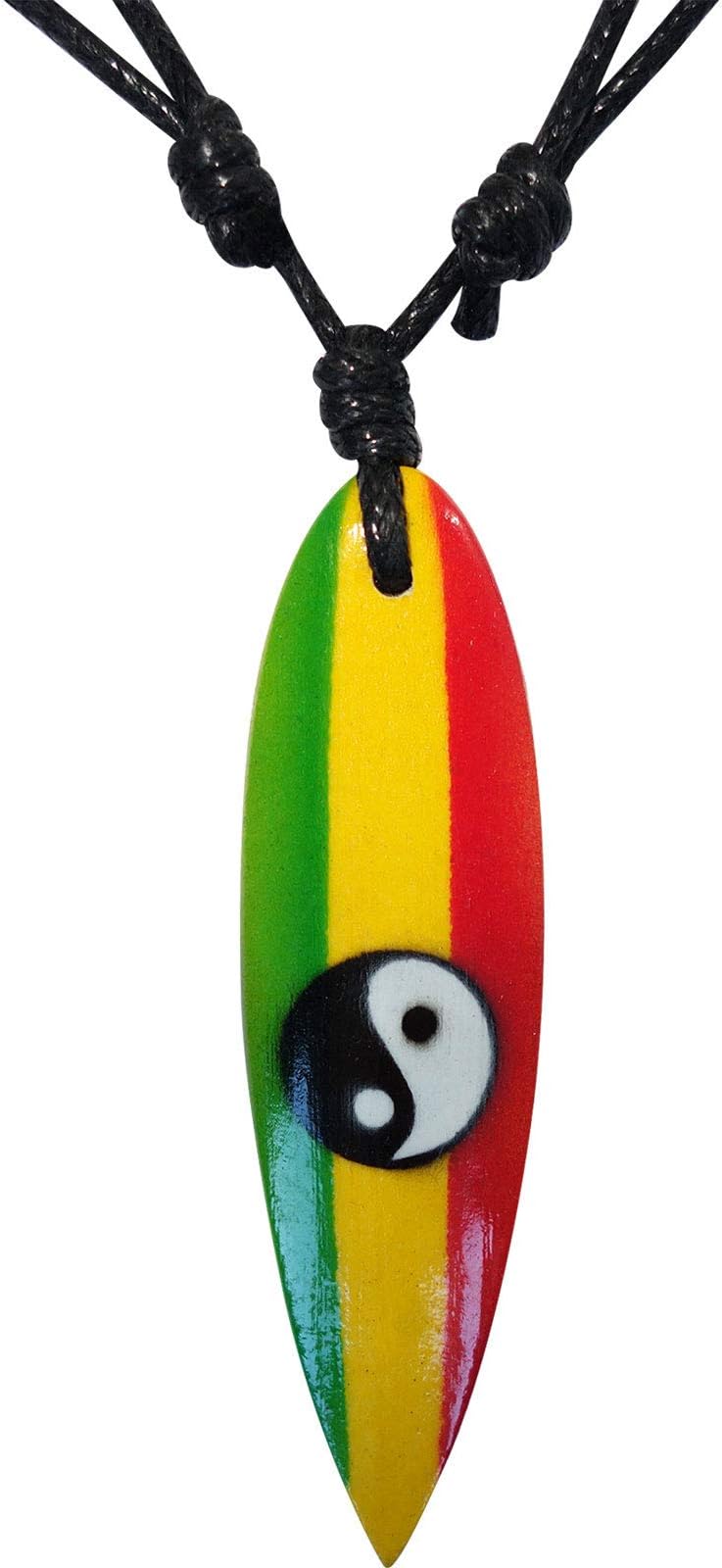 ELLU Surfboard Pendant Chain Surf Necklace Mens Womens Boys Girls Surfer Jewellery
