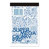 Roaring Spring Chunky Scratch Pads White 4 x 6 Inches 200 Sheets Glued and Taped Construction Unruled (78046)