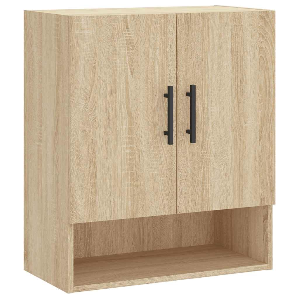 vidaXL Armario de Pared Madera de ingeniería Roble Sonoma 60x31x70 cm, Armario, Vitrina, Armario de almacenaje con Puerta, Armario de almacenaje