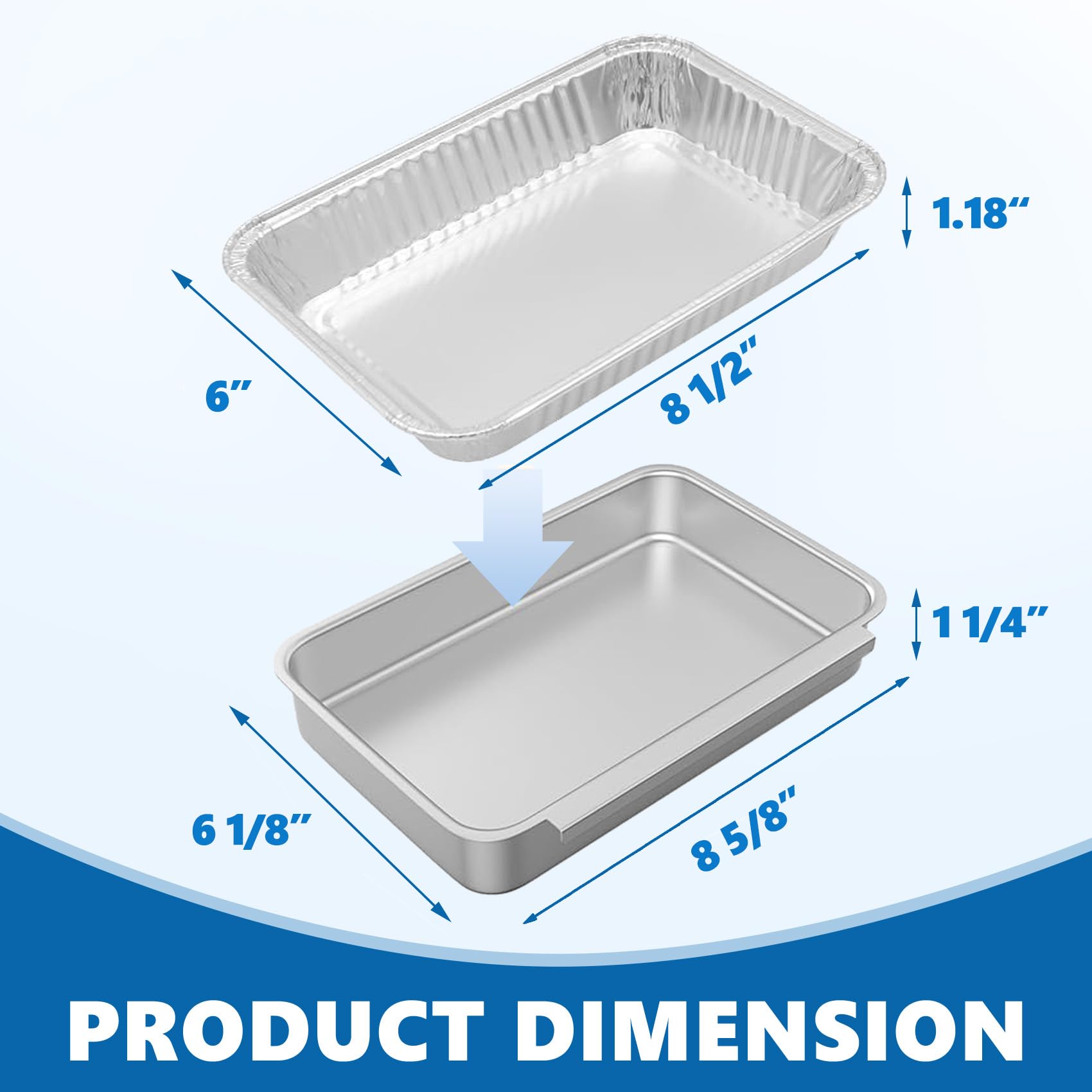 Lot De 25 Bacs D'égouttement Pour Weber, Accessoires De Barbecue Pour Weber Spirit, Genesis, Traveler, Série Q, Sacs Jetables En Feuille D'aluminium, 21 ,6 X 15,2 Cm