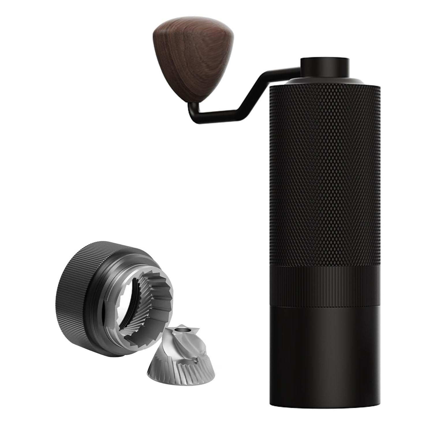 MAVO Wizard 2 Manual Coffee Grinder with CNC Stainless Steel Conical Burr, Internal Adjustable Setting, Double Bearing Positioning, 20g Capacity for Aeropress, French Press, Espresso