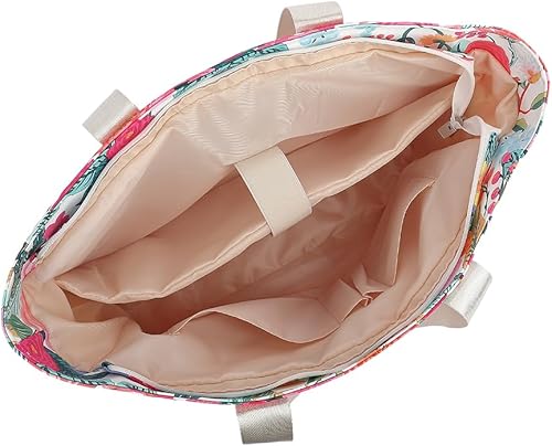 Miniatura 7 de canvaslife Bolso para computadora portátil para mujer, bolso de computadora de tela impermeable de 15.6 pulgadas, bolsa de trabajo de oficina de