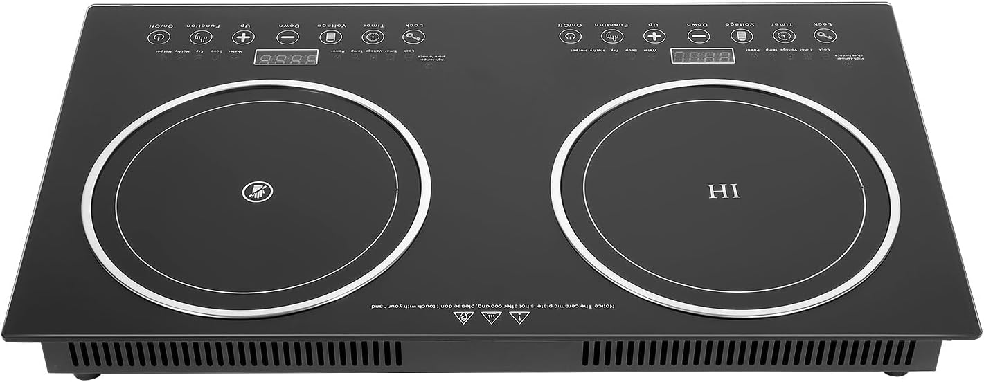 Estufa Vitrocerámica 2 Puestos 68 cm Instalación Mesa 110V