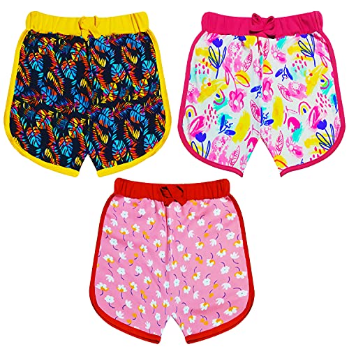 Image of Trend Look Girls Cotton Cycling /Casual /Daily use /Night Shorts for 2-10 Years(Pack of 3